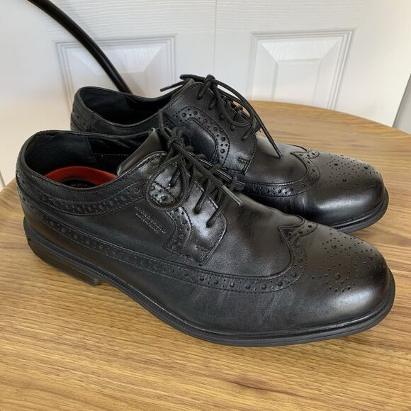 ROCKPORT Hydro-Shield Waterproof Leather Oxfords Men\'s Size 7.5 W dress black main image 5